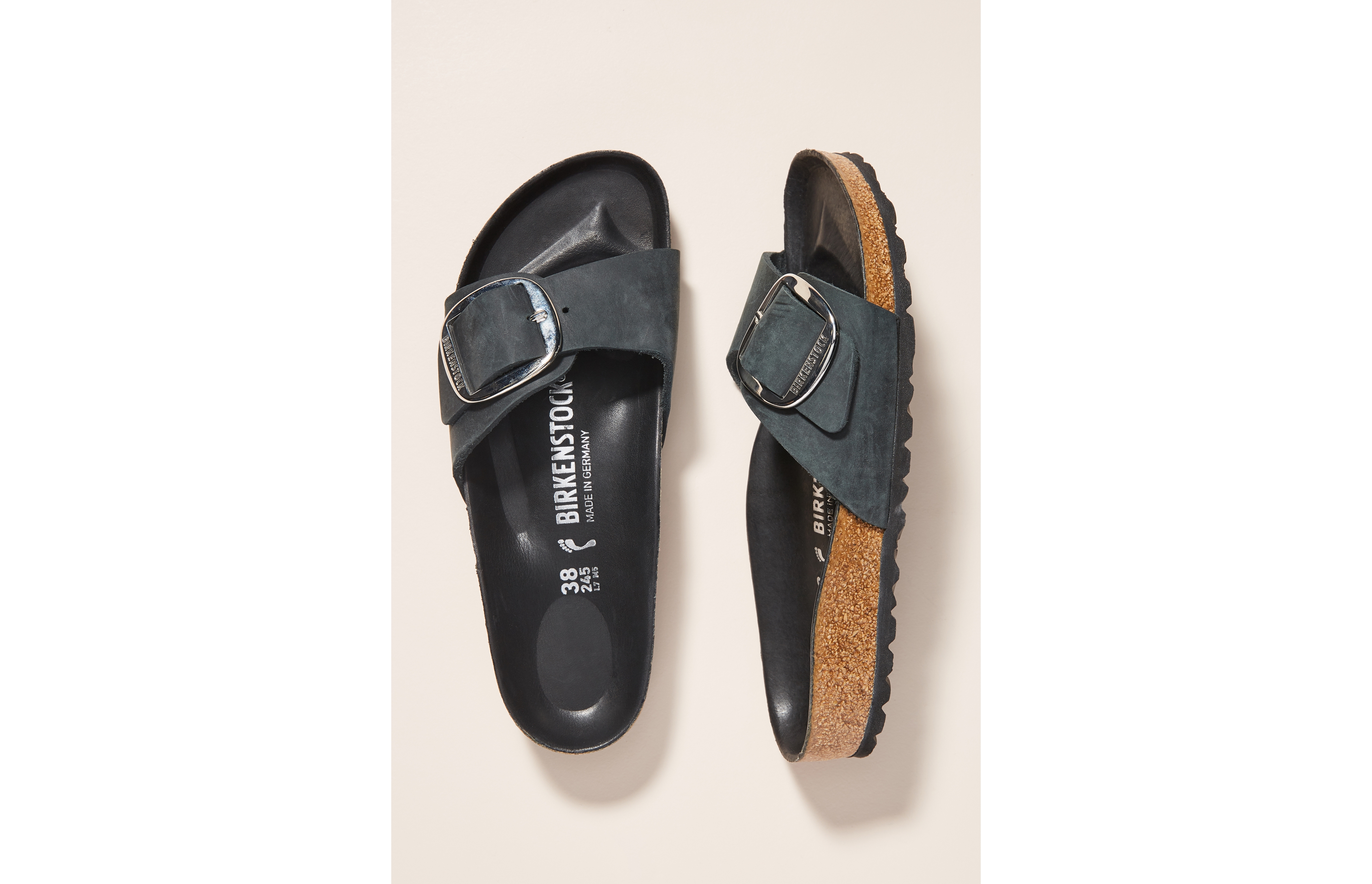 Birkenstock Madrid Big Buckle Nubuck Sandals