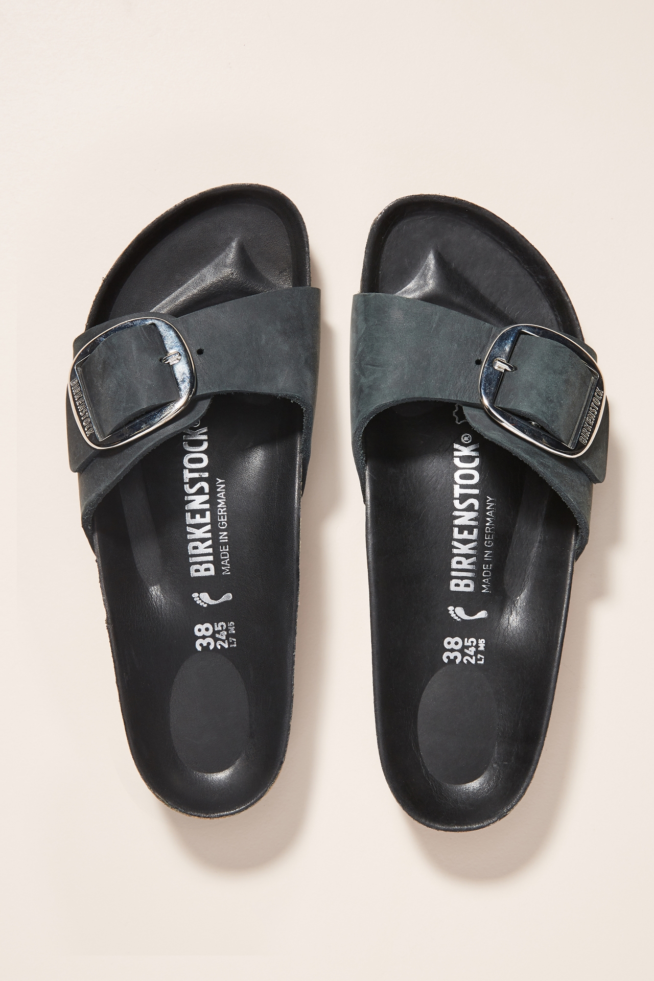 Birkenstock Madrid Big Buckle Nubuck Sandals