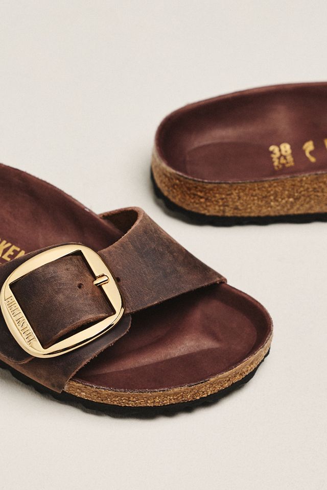 Birkenstock Madrid Big Buckle Nubuck Sandals #2
