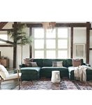 Sunday Modular Leather Armless Loveseat