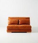 Relaxed Sunday Modular Leather Armless Loveseat