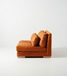 Relaxed Sunday Modular Leather Armless Loveseat