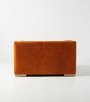 Relaxed Sunday Modular Leather Armless Loveseat