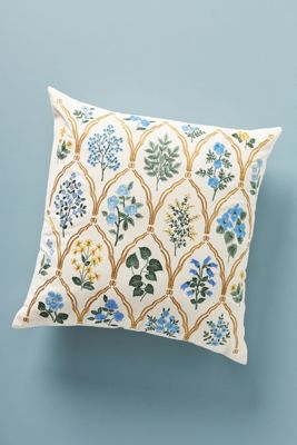 Rifle Paper Co. x Loloi Botanical Lattice Pillow