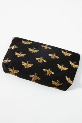 Bumblebee Black Velvet Pouch