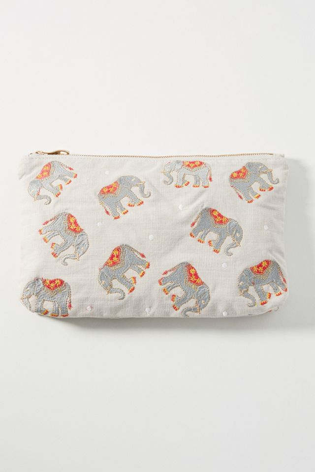 Elephant Velvet Pouch #1