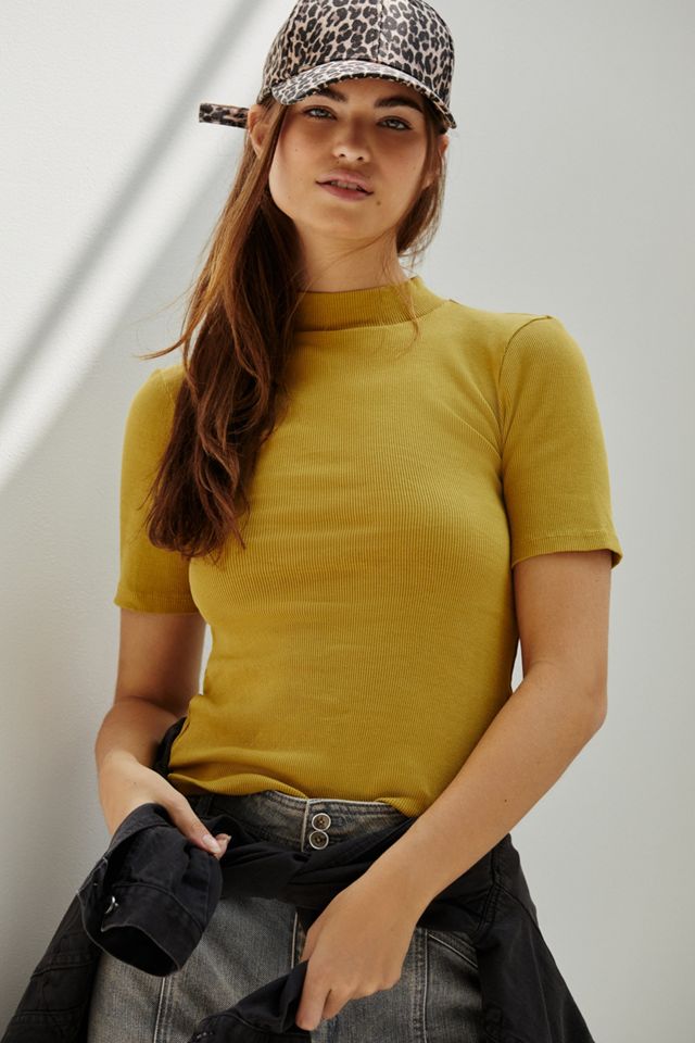 Mason Ribbed Mock Neck Top #1