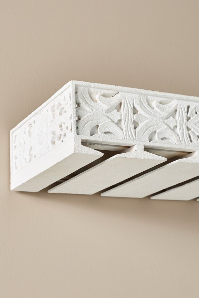 Handcarved Lombok Wall-Mounted Bar Shelf #2