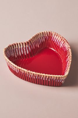 Heart-Shaped Stoneware Ramekin