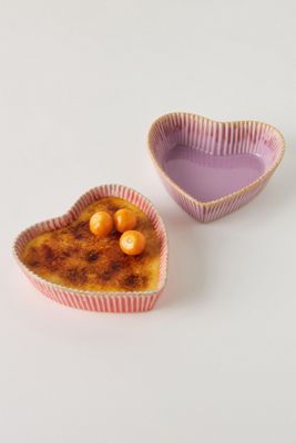 Valentine Heart Ramekins, Set of 2