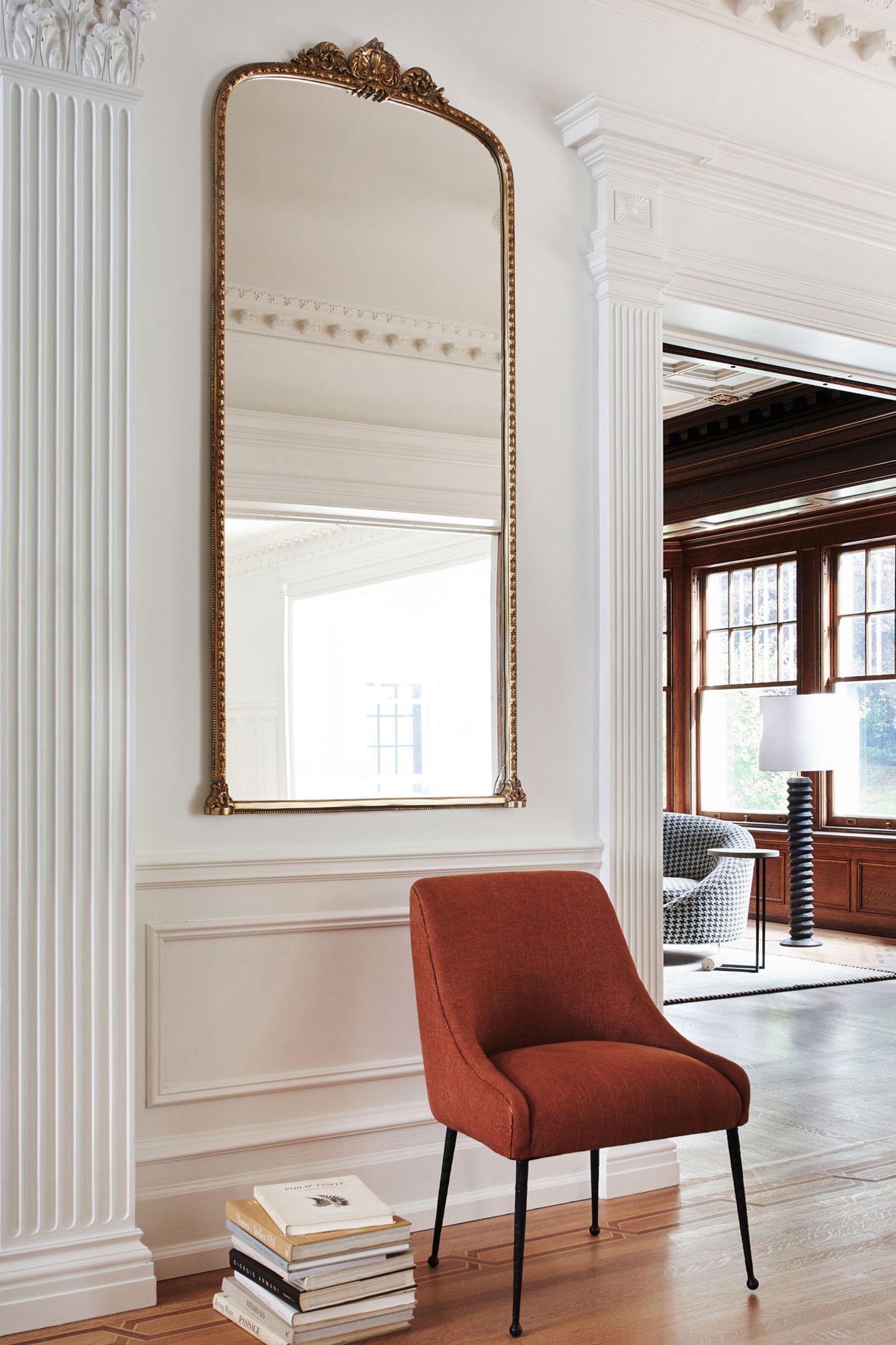 The Gleaming Primrose 6' Floor Mirror - Gold, Standard, One Size