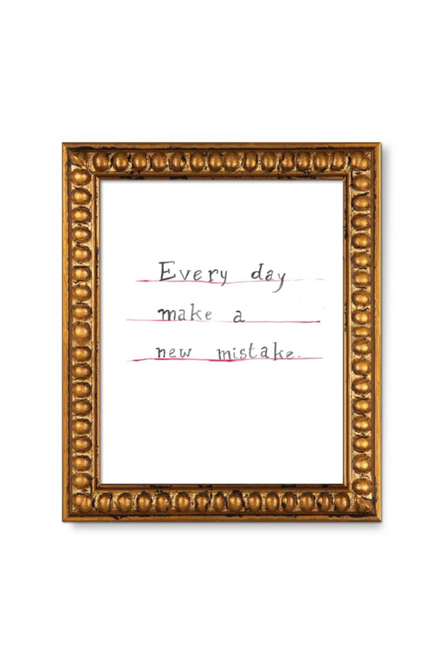 Every Day Make A New Mistake Wall Art #1