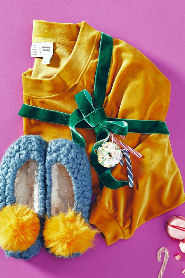 Pom Knit Slippers #4