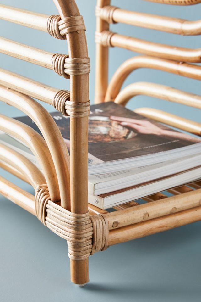 Rachel Rattan Magazine Holder #1