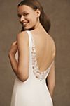 Jenny by Jenny Yoo Portia Square-Neck Fit & Flare Crepe Wedding Gown #5