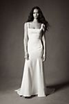 Jenny by Jenny Yoo Portia Square-Neck Fit & Flare Crepe Wedding Gown #6