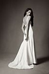 Jenny by Jenny Yoo Portia Square-Neck Fit & Flare Crepe Wedding Gown #8