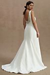 Jenny by Jenny Yoo Portia Square-Neck Fit & Flare Crepe Wedding Gown #1