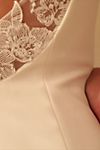 Jenny by Jenny Yoo Portia Square-Neck Fit & Flare Crepe Wedding Gown #10