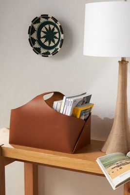 Viv Leather Magazine Holder