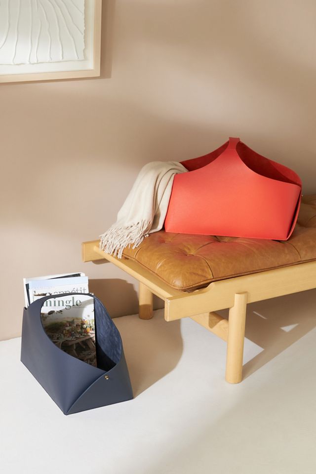 Viv Leather Magazine Holder #2