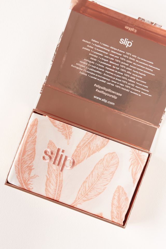 Slip Feather Silk Pillowcase #1