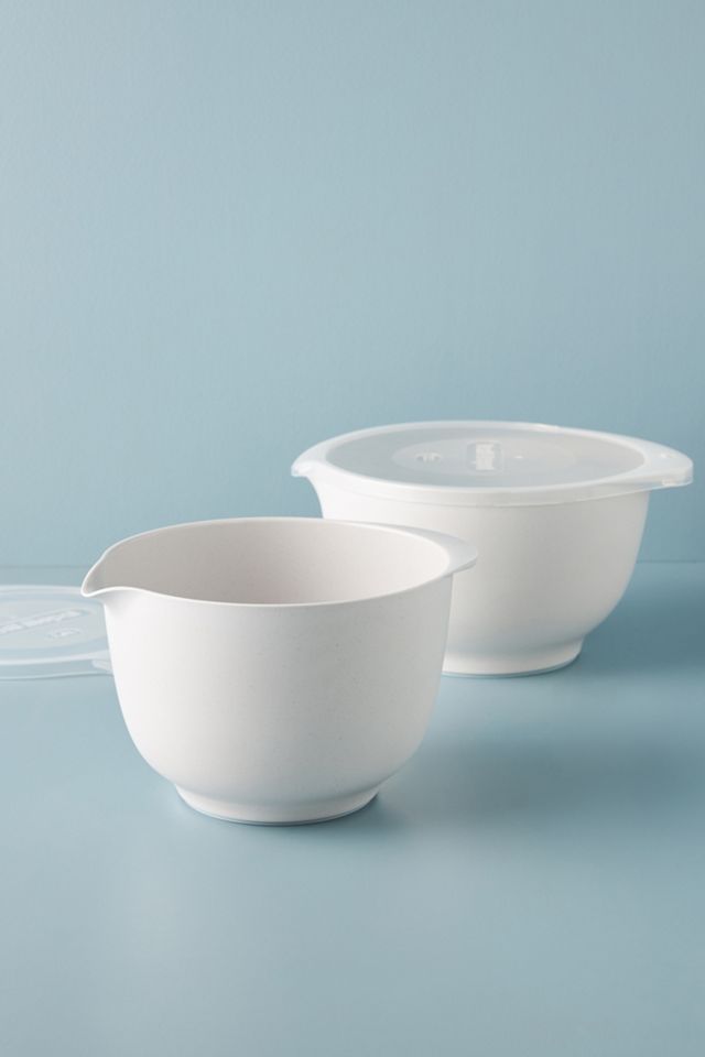 Rosti White Melamine Margrethe Mixing Bowls with Lids Set + Reviews