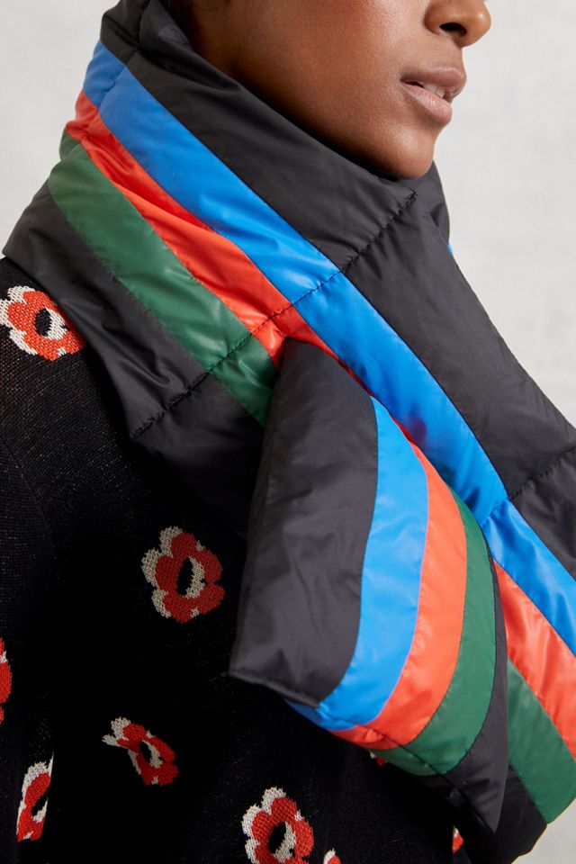 Kule Striped Puffer Scarf #2