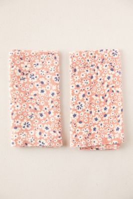 Pink Blossoms Linen Napkins, Set of 2