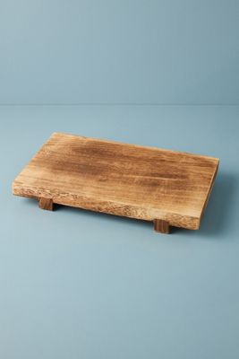 Paulownia Wood Pedestal Tray