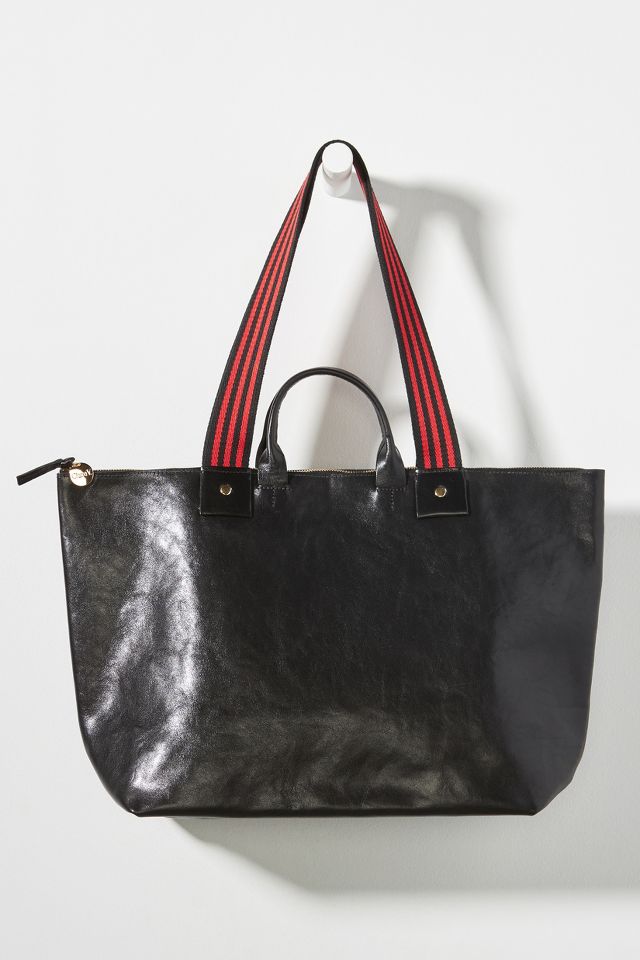 Clare Vivier Drawstring Tote Bag Leather Black Women'S With