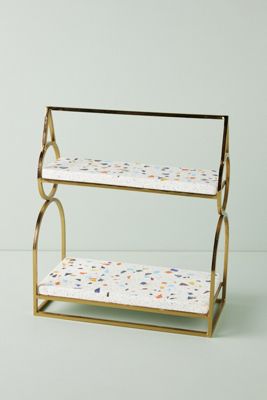 Fernanda Terrazzo Tiered Serving Stand