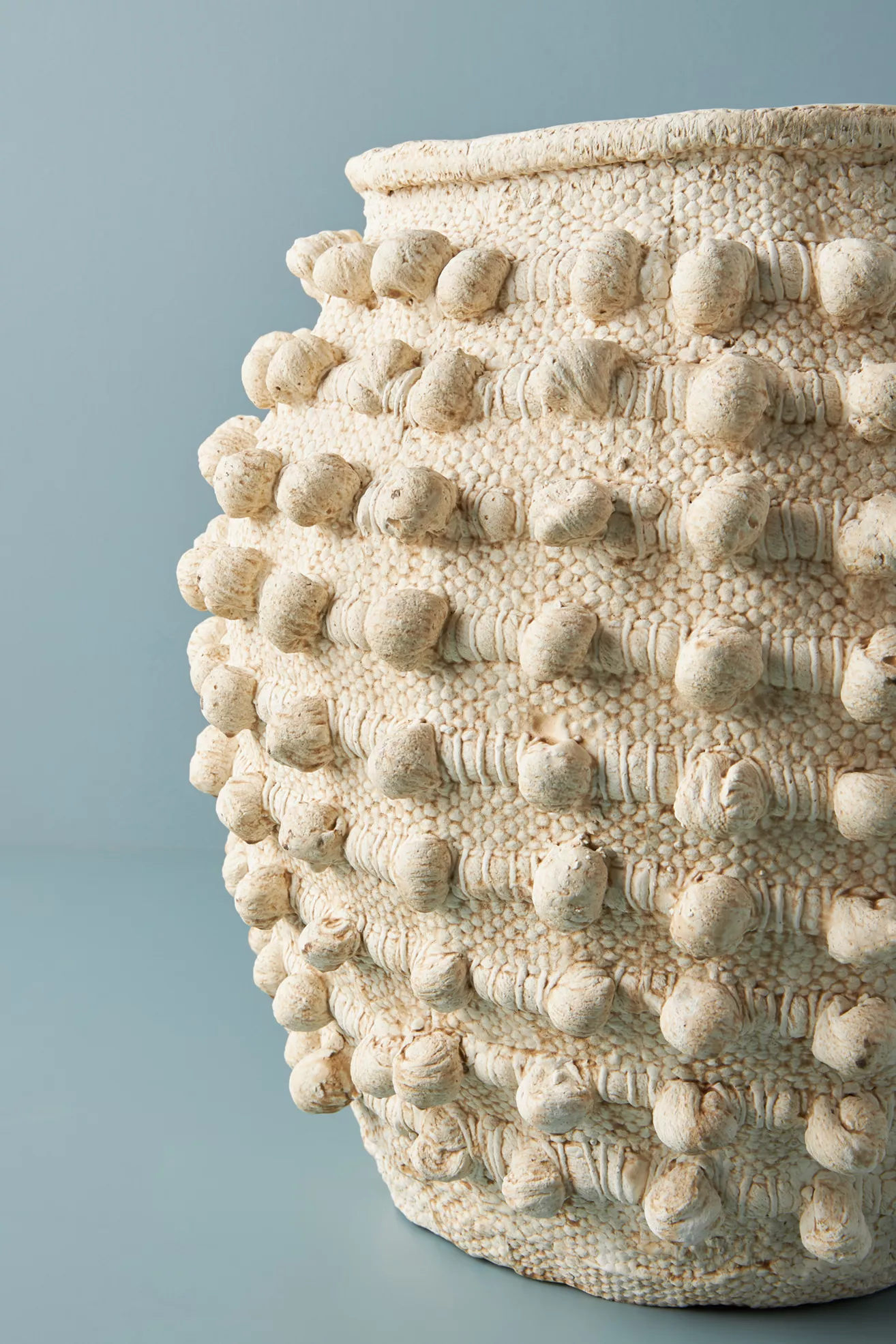 Minka Textured Pot | Stylish Handpainted Cement Vase
