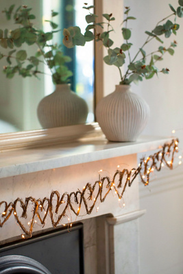 Terrain Grapevine Hearts Garland