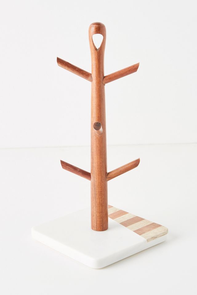 Marbled Acacia Mug Tree #1