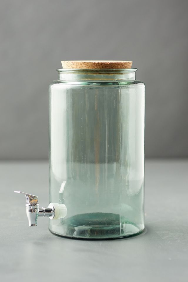 Glass Beverage Dispenser with Cork Top - Terrain