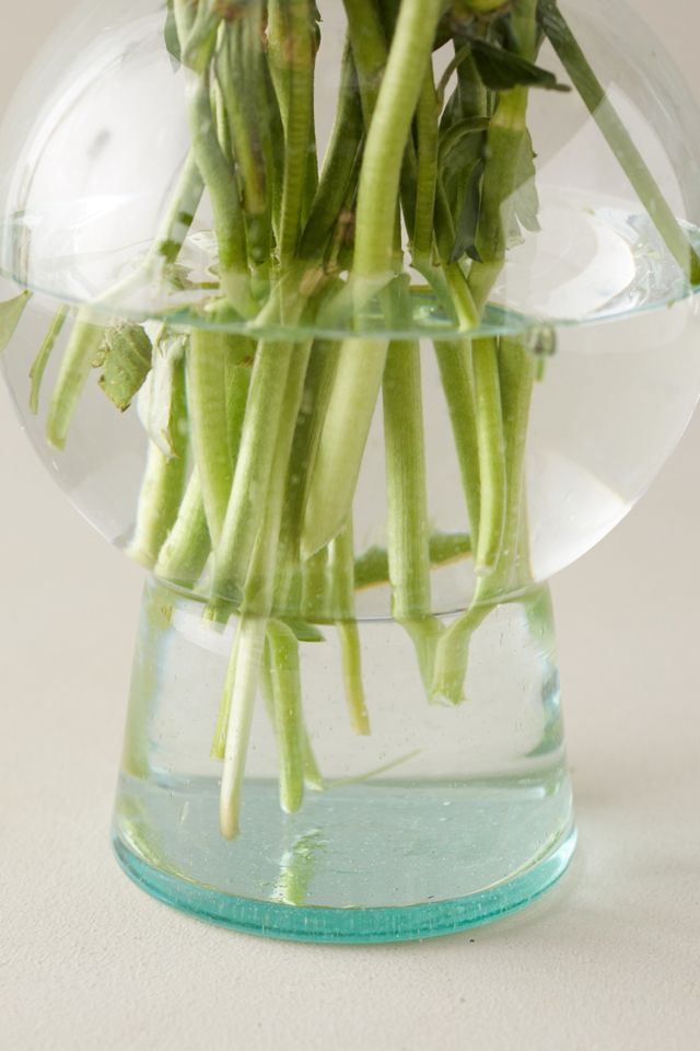 Recycled Glass Bubble Vase #6