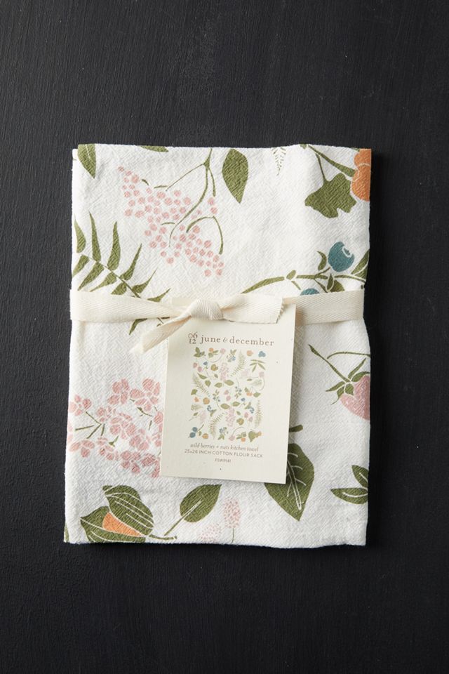 Wild Berries + Nuts Dish Towel #1