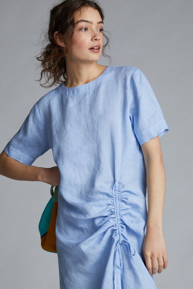 chinese dress ladies Stateside Linen Racerback Mix Media Midi Dress main image 0