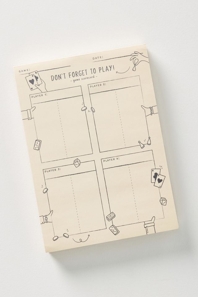 Elum Game Score Pad #1