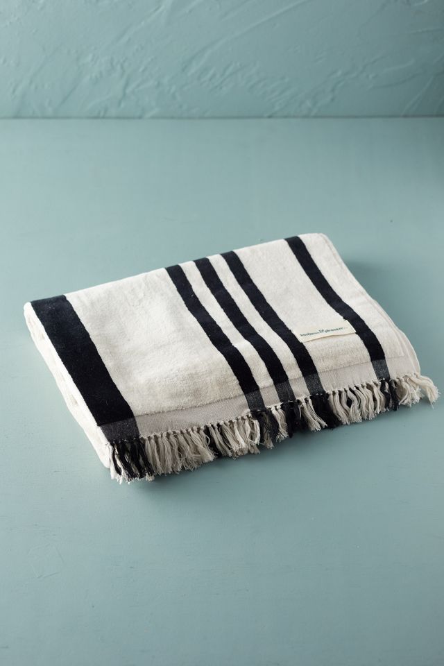 Rockaway Striped Cotton Beach Towel