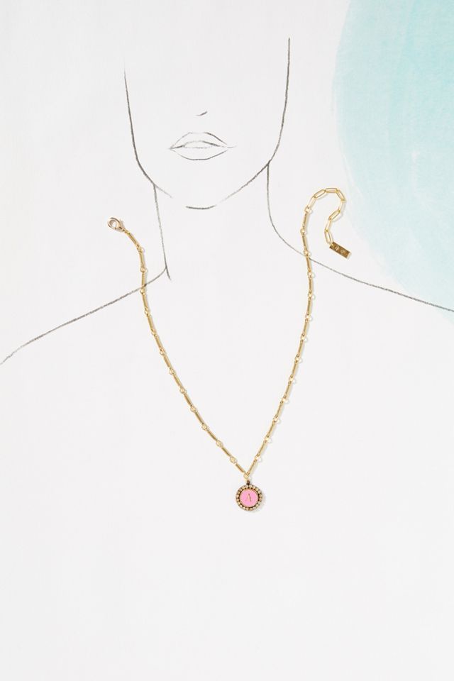 Tova Colorpop Monogram Pendant Necklace #3