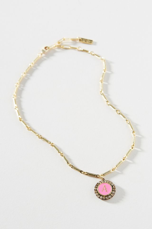 Tova Colorpop Monogram Pendant Necklace #1