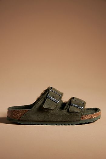 Birkenstock Arizona Shearling-Lined Sandals