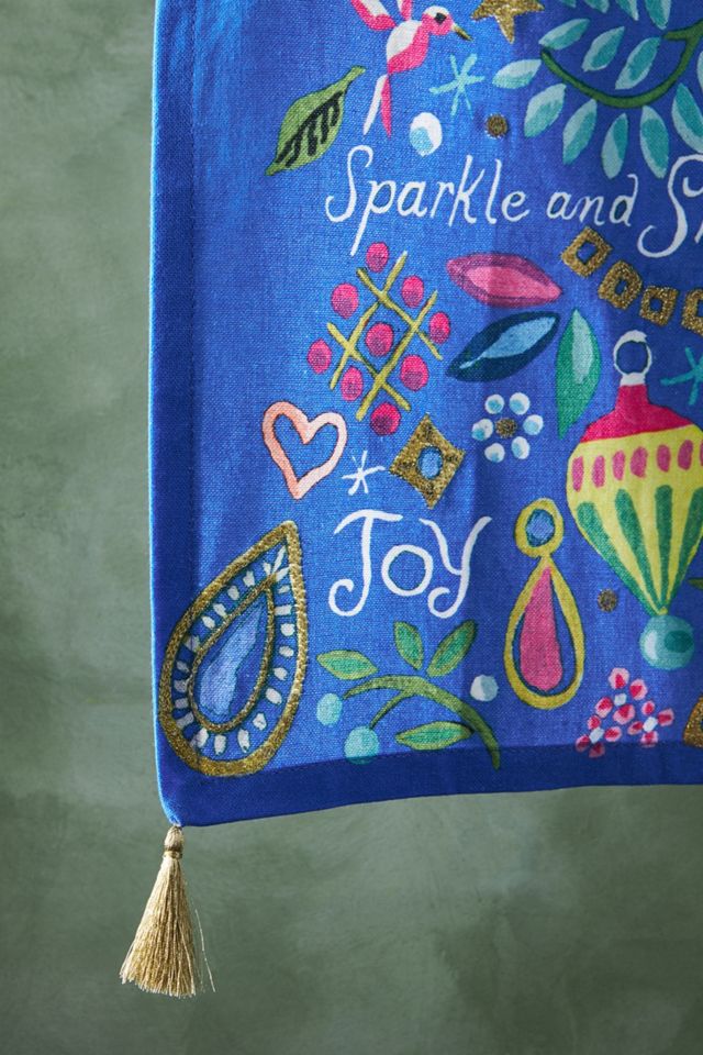 Danielle Kroll Treetops Glisten Dish Towel #1