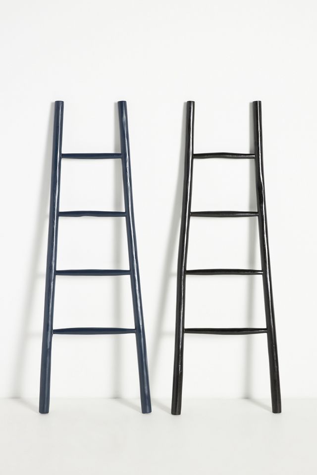 Travis Decorative Teak Blanket Ladder #2