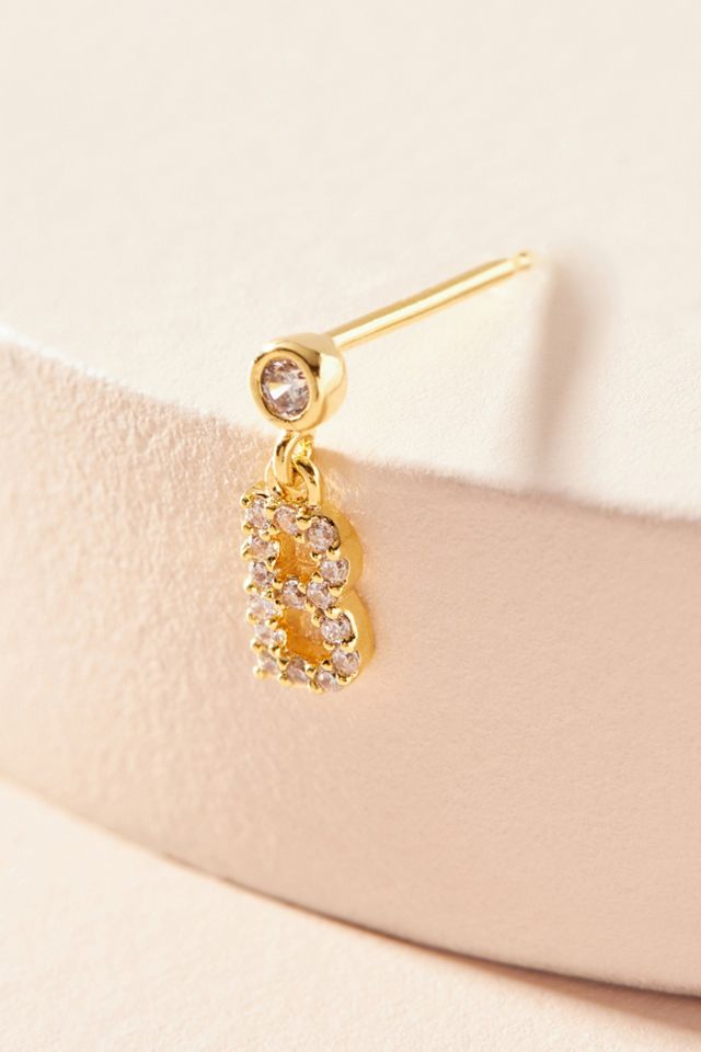 Petite Monogram Post Earrings #1