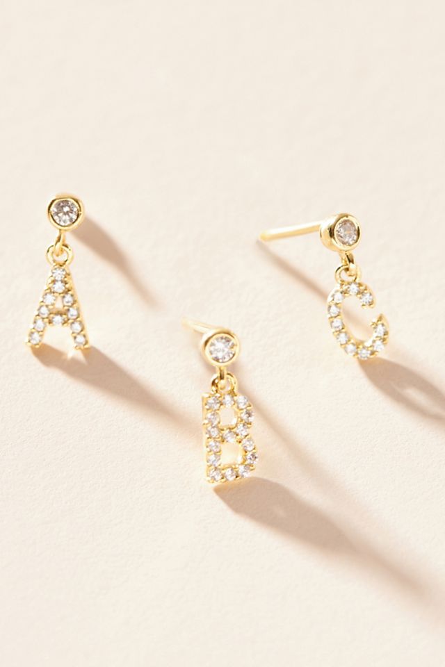 Petite Monogram Post Earrings #2