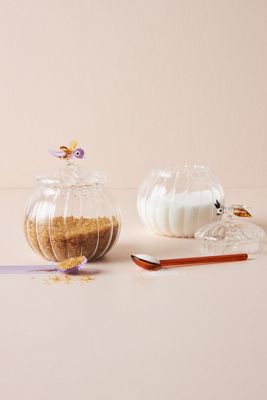 Avian Sugar Pot and Spoon
