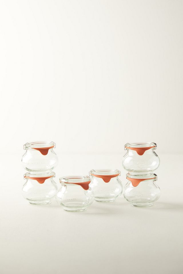  Libbey Vibe Mini Glass Jars with Lids, 4.5-ounce, Set of 12:  Cookie Jars: Home & Kitchen